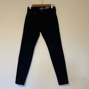 🛑SOLD🛑 Hollister Black Super Skinny no fade Classic tapered legs W26 L30